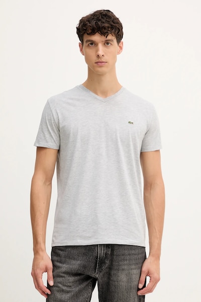 Lacoste tricou bărbătesc din bumbac gri TH6710