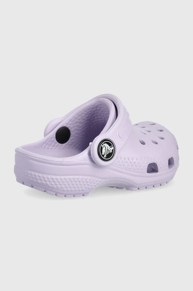 Детские шлепанцы Crocs цвет фиолетовый