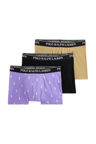 Polo Ralph Lauren боксерки от памук с еластан мъжки 3 броя черни 714830299