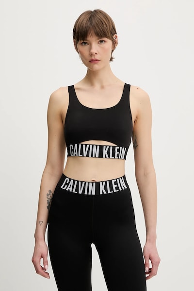 Športni modrček Calvin Klein Performance črna barva, LVGWS5K149