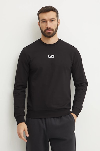 EA7 Emporio Armani μπλούζα ανδρική βαμβακερή μαύρη PJVRZ.8NPM30