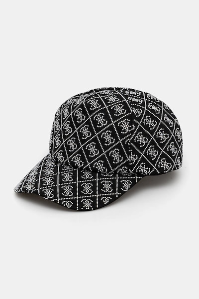 Guess baseball sapka fekete, női, nyomott mintás, AW5284 COT01