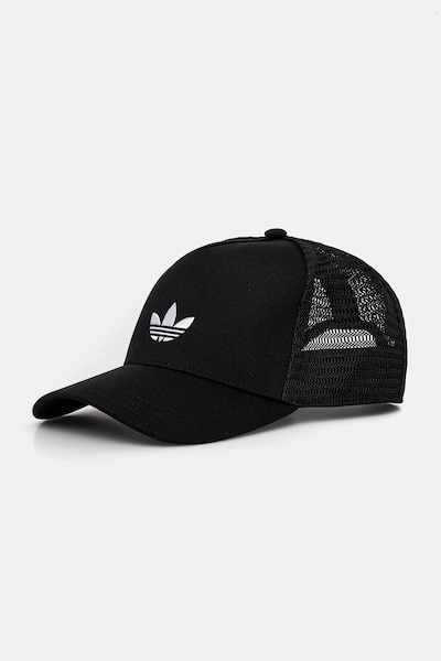 Kapa s šiltom adidas Originals CURVED TRUCKER črna barva, JC6038