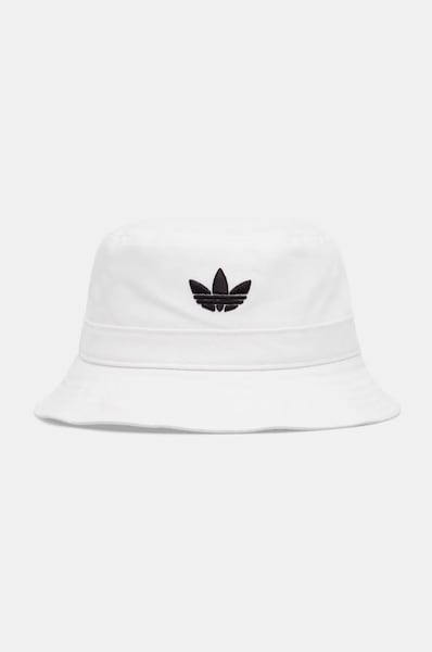 Bombažni klobuk adidas Originals Adicolor bela barva, JC6044