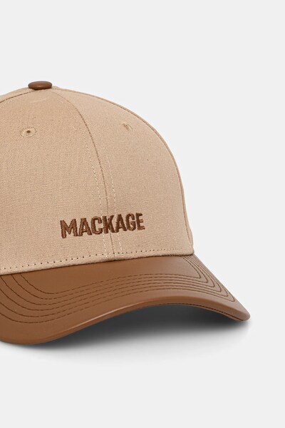 Бавовняна бейсболка Mackage колір бежевий