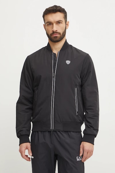 Μπουφάν EA7 Emporio Armani χρώμα: μαύρο, PN7LZ.8NPB12