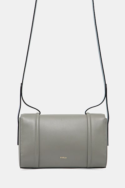 Usnjena torbica Furla siva barva, WB01654.BX3750.3771S1007