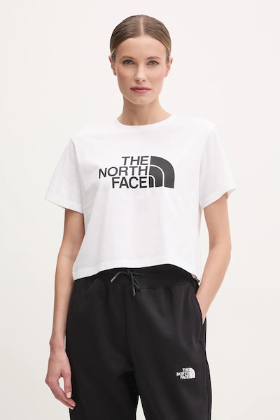 Majica kratkih rukava The North Face Easy Relaxed za žene, boja: bijela, NF0A8A6HFN41