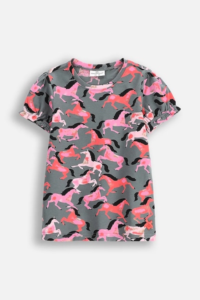 Coccodrillo t-shirt zöld, NOSTALGIC MEADOW GIRL KIDS