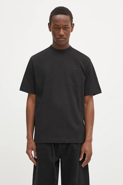 The North Face tricou din bumbac Dome Relaxed barbati, culoarea negru, neted, NF0A8C3PJK31