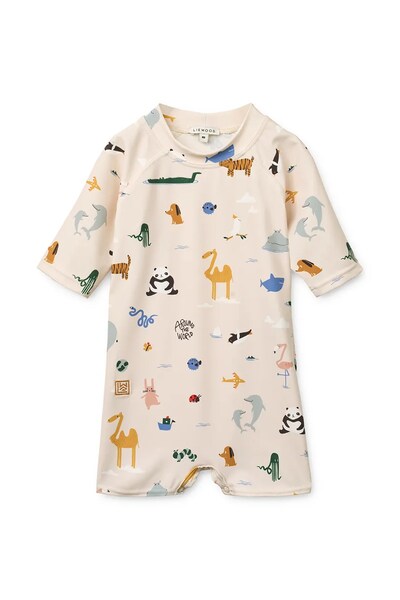 Пляжний комбінезон дитячий Liewood Thor Baby Swim Jumpsuit колір бежевий