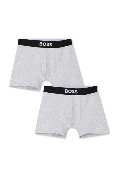 Дитячі боксери BOSS 2-pack колір сірий