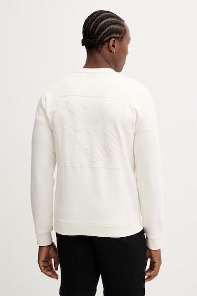 Βαμβακερή μπλούζα EA7 Emporio Armani χρώμα: μπεζ, AF17787.7M001489