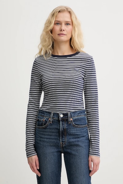 Pamučna majica dugih rukava Levi's ESSENTIAL HM boja: tamno plava, 000KL-0020