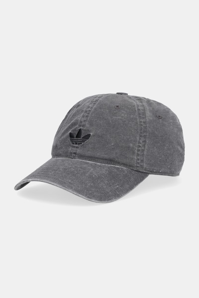 Bombažna bejzbolska kapa adidas Originals siva barva, KE0856