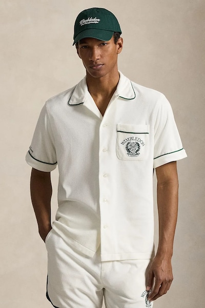 Polo Ralph Lauren сорочка чоловіча бавовняна Wimbledon біла 710B16079