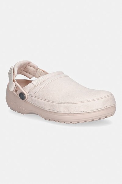 Босоніжки жіночі Crocs Classic Crafted Vegan Suede Cg колір рожевий