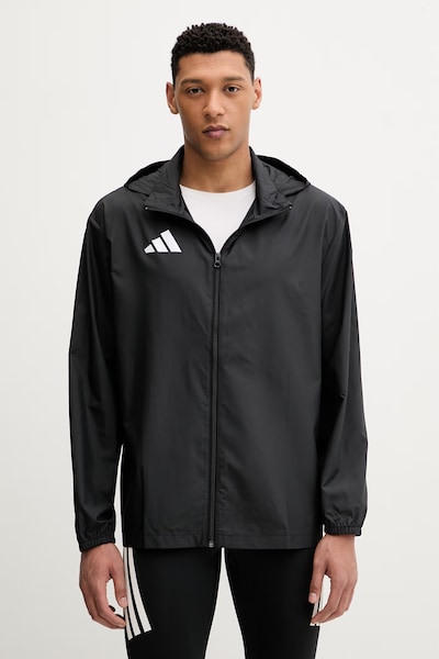Tréningová bunda adidas Performance čierna farba, prechodná, KQ9074