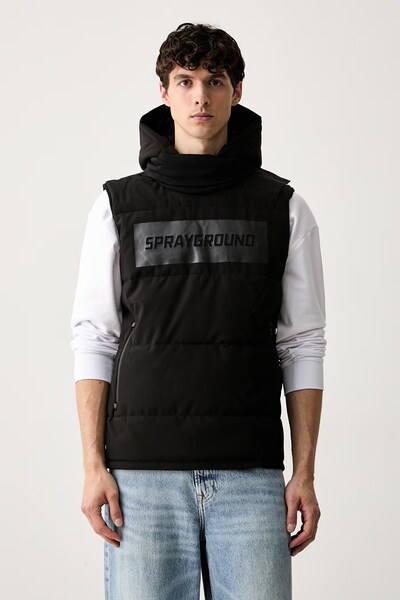 Безрукавка з капюшоном чоловіча Sprayground колір чорний