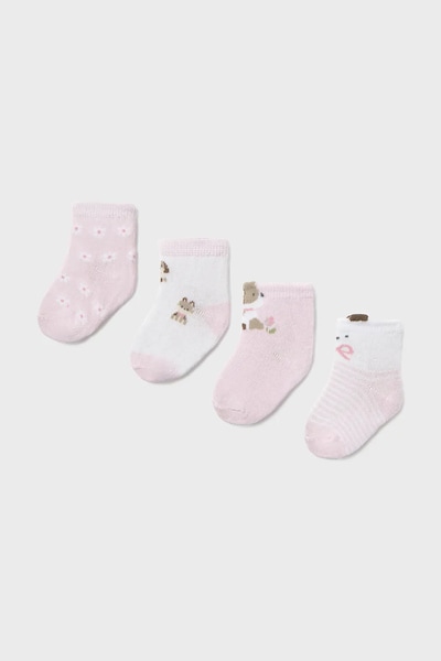 Κάλτσες μωρού Mayoral Newborn 4-pack χρώμα: ροζ, 9054