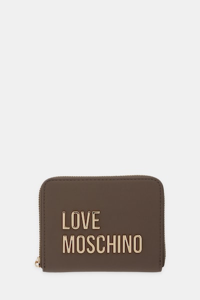 Πορτοφόλι Love Moschino χρώμα: καφέ, JC5613PP1OKD0203