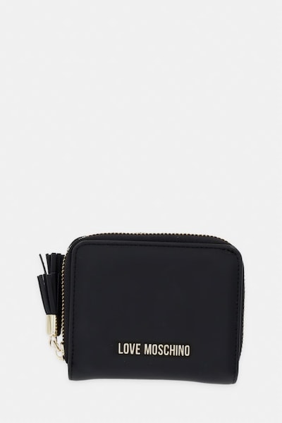 Πορτοφόλι Love Moschino χρώμα: μαύρο, JC5689PP1OKD0000
