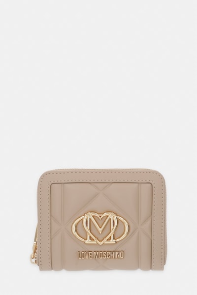 Love Moschino Πορτοφόλι γυναικείο από απομίμηση δέρματος μπεζ JC5641PP0OLC0209