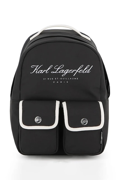 Дитячий рюкзак Karl Lagerfeld колір чорний малий з аплікацією Z31216