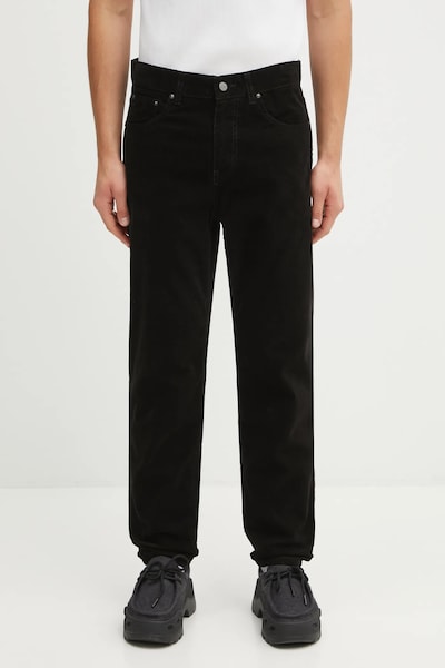 Carhartt WIP spodnie sztruksowe Newel Pant męskie kolor czarny proste I031456.8902
