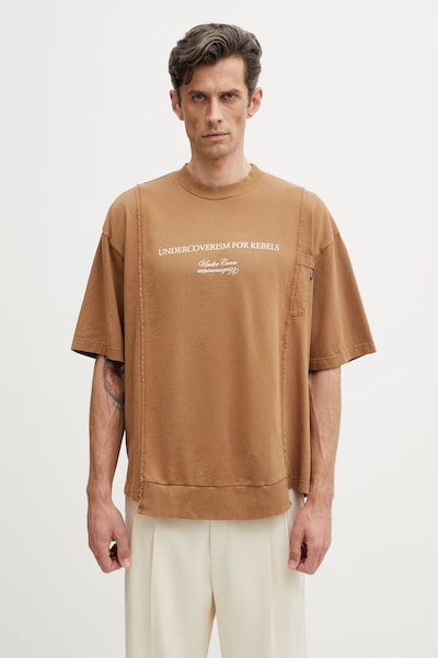 Undercover PULLOVER t-shirt cotton men's brown UP1F4804