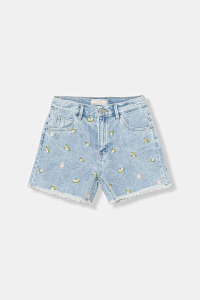 Guess gyerek farmer rövidnadrág kék magas derék J6GD35 D45E0