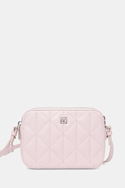 Calvin Klein crossbody torba za žene od imitacije kože roza LV04F3328G
