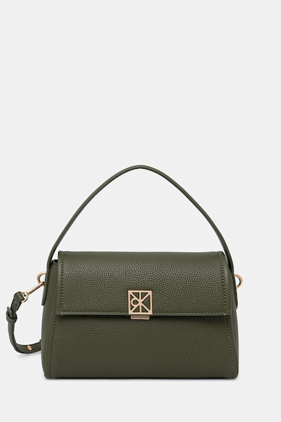 Calvin Klein crossbody torba za žene od imitacije kože zelena LV04F3425G