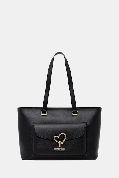 Τσάντα Love Moschino χρώμα: μαύρο, JC4136PP1OLQ0000