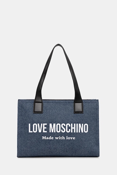 Τσάντα Love Moschino χρώμα: ναυτικό μπλε, JC4056PP1OLG170A