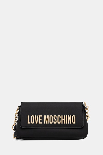 Τσάντα Love Moschino χρώμα: μαύρο, JC4109PP1OKD0000