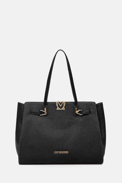 Τσάντα Love Moschino χρώμα: μαύρο, JC4124PP1OLM0000