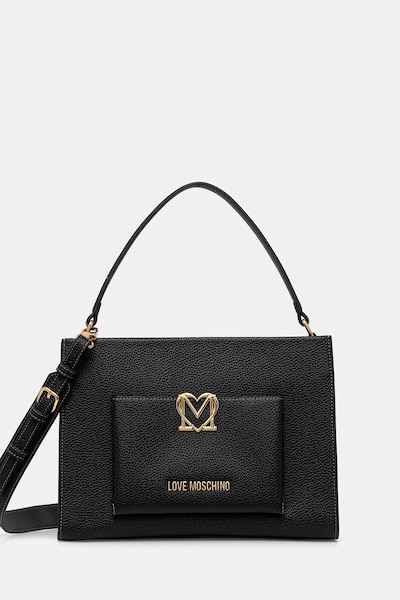 Τσάντα Love Moschino χρώμα: μαύρο, JC4125PP1OLM0000