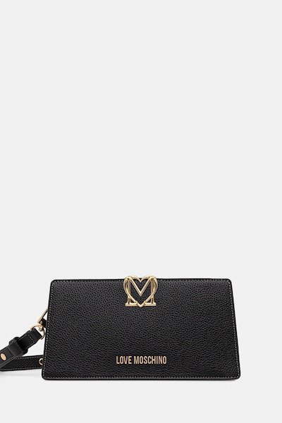 Τσάντα Love Moschino χρώμα: μαύρο, JC4128PP1OLM0000