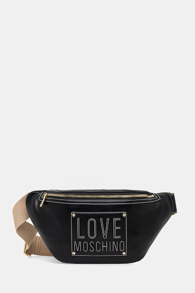 Τσάντα φάκελος Love Moschino χρώμα: μαύρο, JC4087PP1OLI1000