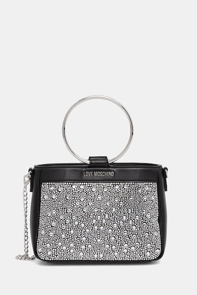 Τσάντα Love Moschino χρώμα: μαύρο, JC4169PP1OLW100A