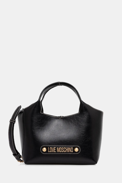 Τσάντα Love Moschino χρώμα: μαύρο, JC4130PP1OLH0000