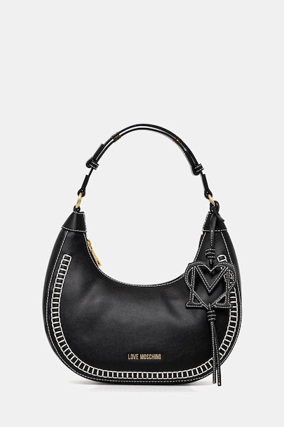 Τσάντα Love Moschino χρώμα: μαύρο, JC4095PP1OLI0000