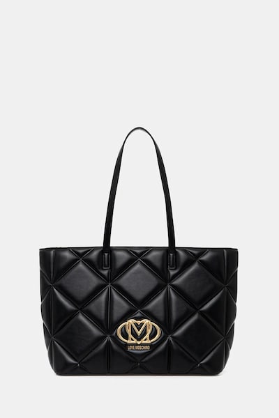 Τσάντα Love Moschino χρώμα: μαύρο, JC4120PP1OLC0000