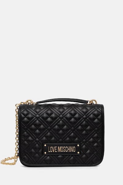 Love Moschino χιαστί γυναικεία από απομίμηση δέρματος μαύρη JC4000PP1OLA0000