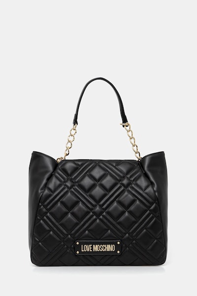 Τσάντα Love Moschino χρώμα: μαύρο, JC4004PP1OLA0000
