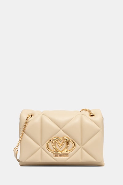 Τσάντα Love Moschino χρώμα: μπεζ, JC4041PP1OLC0129