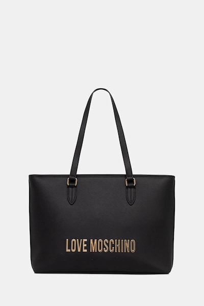 Τσάντα Love Moschino χρώμα: μαύρο, JC4190PP1OKD0000