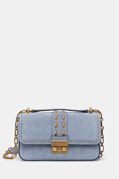 MICHAEL Michael Kors crossbody torba za žene od brušene kože tirkizna 30S6A2RL5S