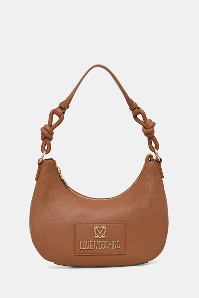 Love Moschino μικρή τσάντα γυναικεία από απομίμηση δέρματος καφέ JC4237PP0OKC0200